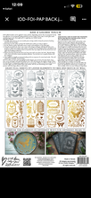Load image into Gallery viewer, Papillon Gilded Foil 8x 12 transfer set