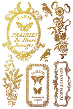 Load image into Gallery viewer, Papillon Gilded Foil 8x 12 transfer set