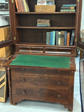 Load image into Gallery viewer, Antique flame mahogany Secretary Desk