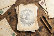 Load image into Gallery viewer, Angels Sing
Foil Transfer | 8 Pages | 8” x 12” | Gold &amp; Silver Fo