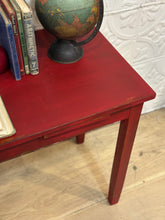 Load image into Gallery viewer, Vintage Red Kids School Desk