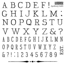 Load image into Gallery viewer, IOD Apothecary Labels 6x6 stamp