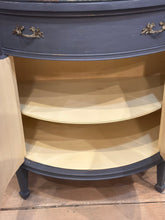 Load image into Gallery viewer, French Demilune cabinet with glass