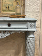 Load image into Gallery viewer, Shabby Pale Blue Console Table
