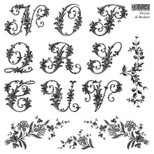 Load image into Gallery viewer, Dessins de Broderie
IOD Stamp | 6” x 6” | Four Sheet Boxed Set