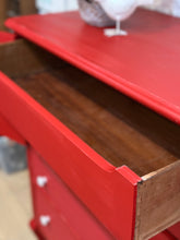 Load image into Gallery viewer, Vintage Red Dresser Chest