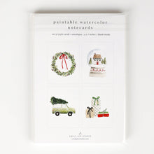 Load image into Gallery viewer, Christmas cheer paintable notecard