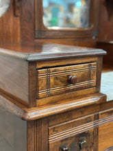 Load image into Gallery viewer, Antique Eastlake chest with Marble and Mirror