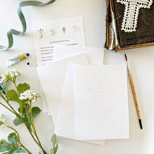 Load image into Gallery viewer, He is risen paintable notecards