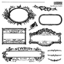 Load image into Gallery viewer, IOD Apothecary Labels 6x6 stamp