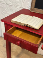 Load image into Gallery viewer, Vintage Red Kids School Desk