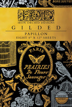 Load image into Gallery viewer, Papillon Gilded Foil 8x 12 transfer set