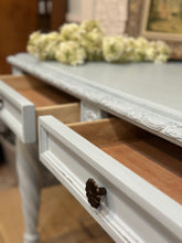 Load image into Gallery viewer, Shabby Pale Blue Console Table