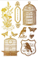 Load image into Gallery viewer, Papillon Gilded Foil 8x 12 transfer set