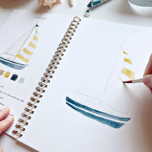 Load image into Gallery viewer, Emily Lex Seaside watercolor workbook