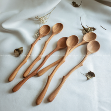 Load image into Gallery viewer, Branch Tree Wooden Spoon - Kitchen Serving Utensils