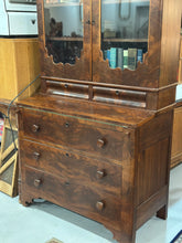 Load image into Gallery viewer, Antique flame mahogany Secretary Desk
