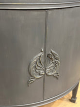Load image into Gallery viewer, French Demilune cabinet with glass