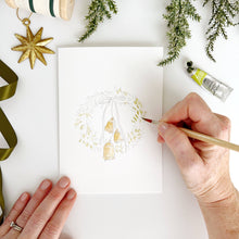 Load image into Gallery viewer, Wreaths paintable notecards