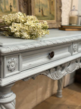 Load image into Gallery viewer, Shabby Pale Blue Console Table