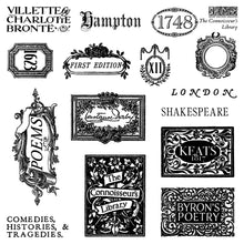 Load image into Gallery viewer, The Connoisseur’s Library
IOD Stamp | 6” x 6” | Four Sheet Boxed Set