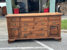 Load image into Gallery viewer, Ethan Allen Long Dresser with Mirror