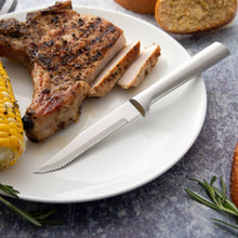Load image into Gallery viewer, Silver Four Serrated Steak Knives Gift Set