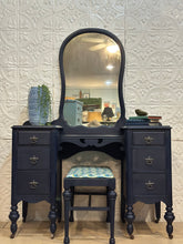 Load image into Gallery viewer, Antique Vanity Dressing Table with Stool