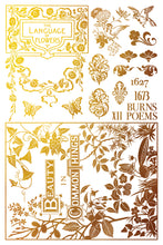 Load image into Gallery viewer, IOD Gilded Transfer | 8 Pages | 8” x 12” | Gold &amp; Silver