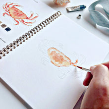 Load image into Gallery viewer, Emily Lex Seaside watercolor workbook
