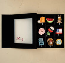 Load image into Gallery viewer, 9 piece black keepsake box