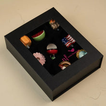 Load image into Gallery viewer, 9 piece black keepsake box