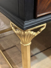 Load image into Gallery viewer, Sligh Brass Legged Desk with Chair