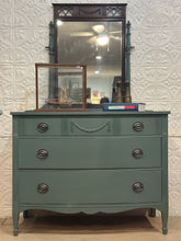 Load image into Gallery viewer, Vintage 3 drawer dresser with mirror
