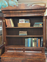Load image into Gallery viewer, Antique flame mahogany Secretary Desk