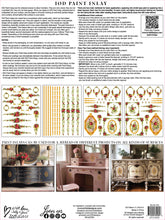 Load image into Gallery viewer, IOD Petite Fleur Red Paint Inlay