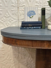 Load image into Gallery viewer, Antique Flip Top Demilune Table