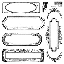 Load image into Gallery viewer, IOD Apothecary Labels 6x6 stamp