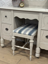 Load image into Gallery viewer, Vintage Jacobean Dressing Vanity with stool