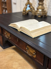 Load image into Gallery viewer, Sligh Brass Legged Desk with Chair