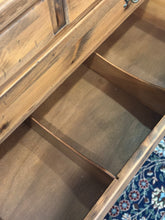 Load image into Gallery viewer, Ethan Allen Long Dresser with Mirror