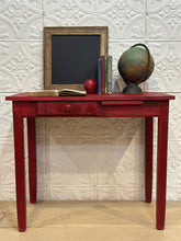 Load image into Gallery viewer, Vintage Red Kids School Desk