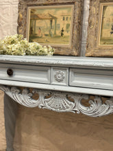Load image into Gallery viewer, Shabby Pale Blue Console Table