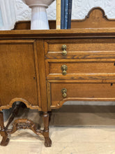 Load image into Gallery viewer, Antique Oak Sideboard Buffet