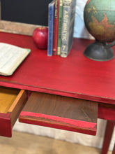 Load image into Gallery viewer, Vintage Red Kids School Desk