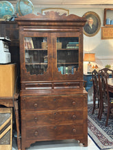 Load image into Gallery viewer, Antique flame mahogany Secretary Desk