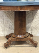 Load image into Gallery viewer, Antique Flip Top Demilune Table