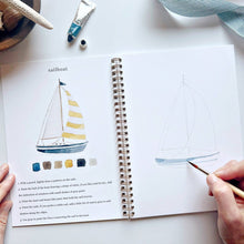 Load image into Gallery viewer, Emily Lex Seaside watercolor workbook