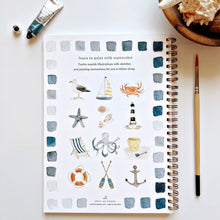 Load image into Gallery viewer, Emily Lex Seaside watercolor workbook