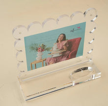 Load image into Gallery viewer, clearly a-nora-ble scalloped acrylic frame